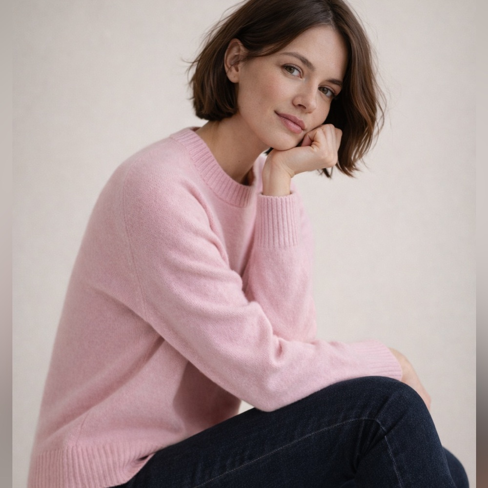NWT Jason Wu Soft Pink Crew Neck Sweater